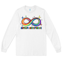 White autism acceptance Long Sleeve Tee - JahusDesignShop