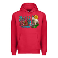 Cardinal Small Town Mama With Sheeps Premium Hoodie - BundleAndBundleShop