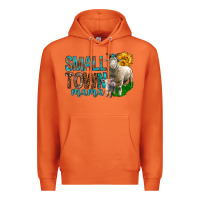 Carrot Small Town Mama With Sheeps Premium Hoodie - BundleAndBundleShop