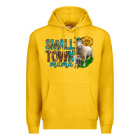 Lemon Small Town Mama With Sheeps Premium Hoodie - BundleAndBundleShop