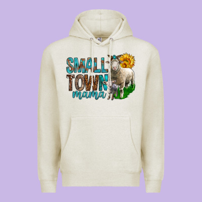 Small Town Mama With Sheeps Premium Hoodie Designed By Bundleandbundleshop