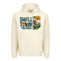 Sandshell Small Town Mama With Sheeps Premium Hoodie - BundleAndBundleShop