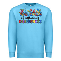 Ocean Blue 100 days of embracing differences Premium Sweatshirt - MaliasSmallBusiness