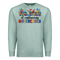 Seafoam 100 days of embracing differences Premium Sweatshirt - MaliasSmallBusiness