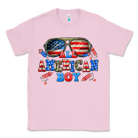 Bubblegum Pink all american boy Classic Tee - AdoDesignShop