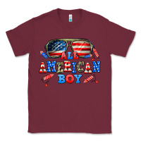 Burgundy all american boy Classic Tee - AdoDesignShop