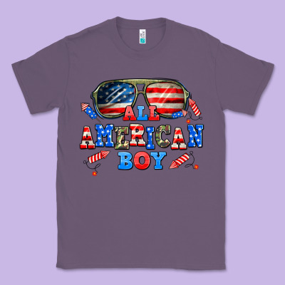 All American Boy Classic Tee Designed By Adodesignshop