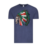 Mexican Indian Headdress With Skull Vintage Tee | Teevron