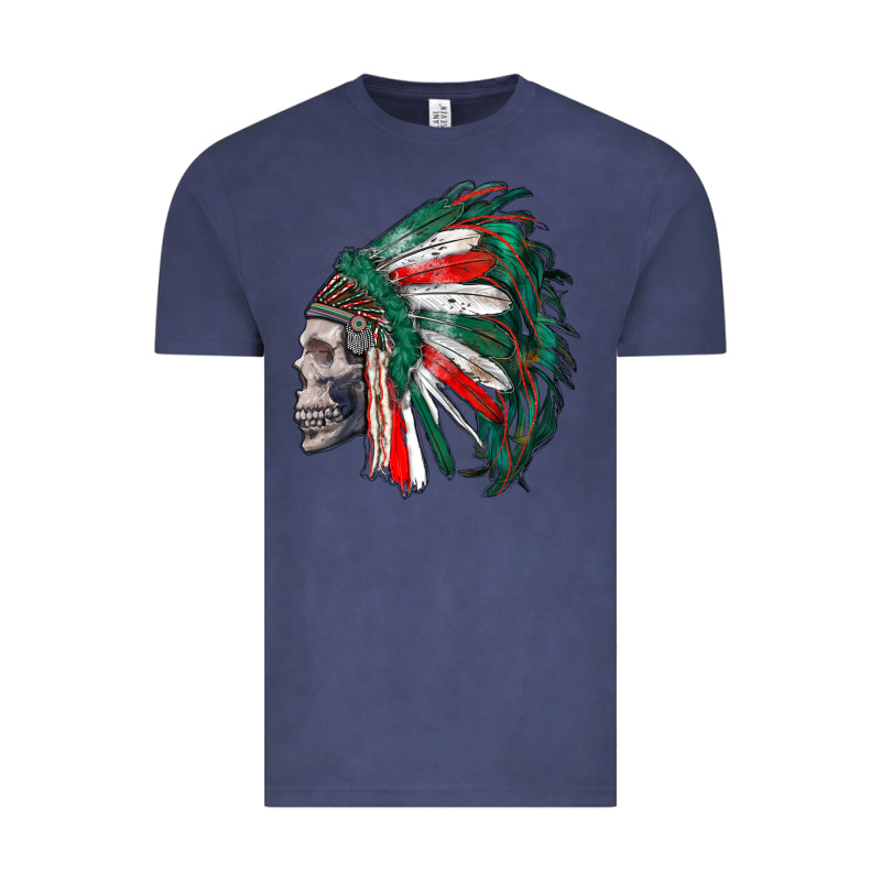 Mexican Indian Headdress With Skull Vintage Tee by RanaPortraitStore | Teevron