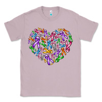 Lilac cancer ribbon heart Classic Tee - AdoDesignShop