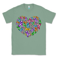 Sage cancer ribbon heart Classic Tee - AdoDesignShop