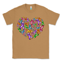 Toasted Coconut cancer ribbon heart Classic Tee - AdoDesignShop