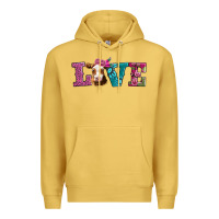 Antique Gold love with guernsey cow Premium Hoodie - AdoDesignShop
