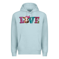 Blue Mist love with guernsey cow Premium Hoodie - AdoDesignShop