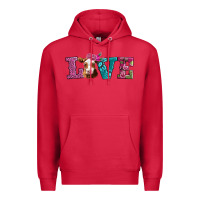 Cardinal love with guernsey cow Premium Hoodie - AdoDesignShop