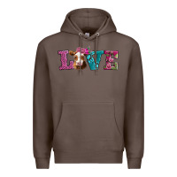 Coffee love with guernsey cow Premium Hoodie - AdoDesignShop