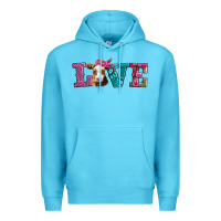 Ocean Blue love with guernsey cow Premium Hoodie - AdoDesignShop