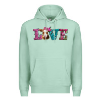 Seafoam love with guernsey cow Premium Hoodie - AdoDesignShop