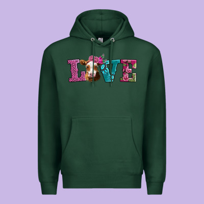 Love With Guernsey Cow Premium Hoodie Designed By Adodesignshop