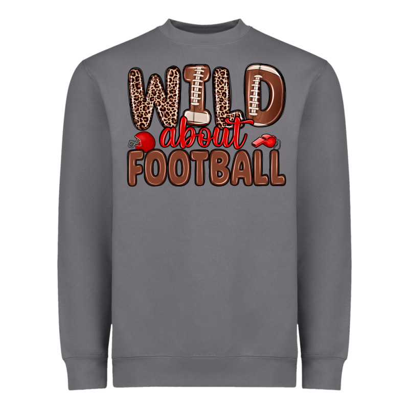 Wild About Football Heavyweight Sweatshirt by Zillion Design Studio | Teevron