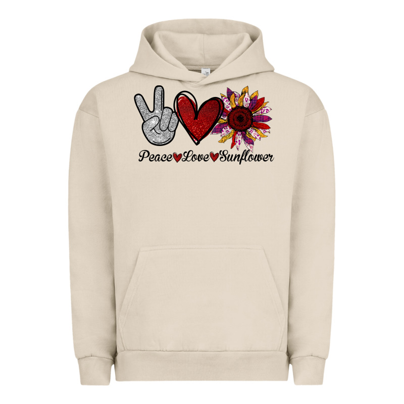 Peace Love Sunflower Urban Hoodie by Bettercallsaul | Teevron