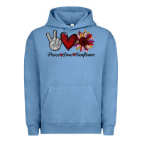 Pigment Pebble Blue peace love sunflower Urban Hoodie - Bettercallsaul