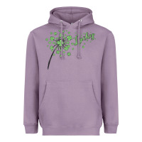 Lavender four leaf clover Heavyweight Hoodie - MaliasSmallBusiness