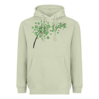 Matcha four leaf clover Heavyweight Hoodie - MaliasSmallBusiness
