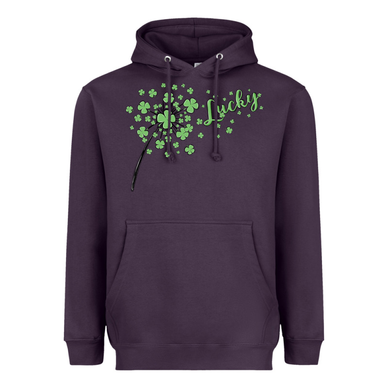 Four Leaf Clover Heavyweight Hoodie by MaliasSmallBusiness | Teevron