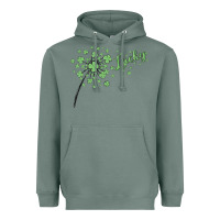 Sage four leaf clover Heavyweight Hoodie - MaliasSmallBusiness