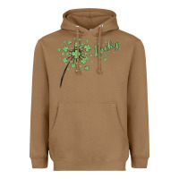 Toasted Coconut four leaf clover Heavyweight Hoodie - MaliasSmallBusiness