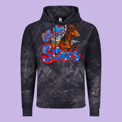Oh My Stars Horse Vintage Hoodie Designed By Zillion Design Studio