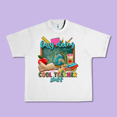Busy Doing Cool Teacher Stuff Urban Heavy Tee Designed By Zillion Design Studio