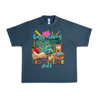 Midnight Navy busy doing cool teacher stuff Urban Heavy Tee - Zillion Design Studio