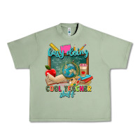 Oil Green busy doing cool teacher stuff Urban Heavy Tee - Zillion Design Studio
