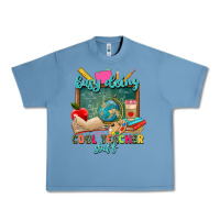 Pebble Blue busy doing cool teacher stuff Urban Heavy Tee - Zillion Design Studio