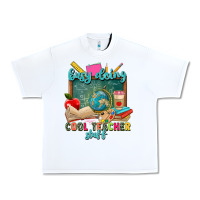 White busy doing cool teacher stuff Urban Heavy Tee - Zillion Design Studio