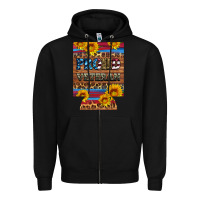 Black proud veteran  12 oz regular can cooler Zipper Hoodie - Artiststas