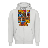 Dove Grey proud veteran  12 oz regular can cooler Zipper Hoodie - Artiststas