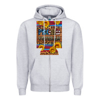 Heather Grey proud veteran  12 oz regular can cooler Zipper Hoodie - Artiststas