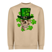 Mushroom st. patrick's day skull Heavyweight Sweatshirt - RanaPortraitStore