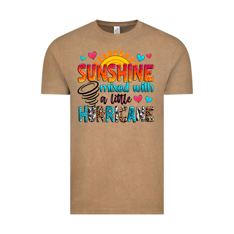 Sunshine Mixed With A Little Hurricane Vintage Tee by Zillion Design Studio | Teevron
