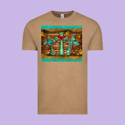 Crosses Tumbler Vintage Tee Designed By Barkaloodesign