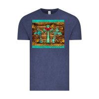 Vintage Denim crosses tumbler Vintage Tee - BarkalooDesign