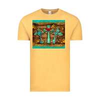 Vintage Mustard crosses tumbler Vintage Tee - BarkalooDesign
