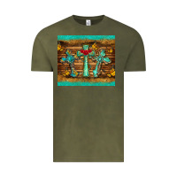 Vintage Olive crosses tumbler Vintage Tee - BarkalooDesign