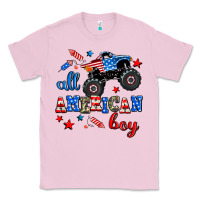 Bubblegum Pink all american boy  monsterr truck Classic Tee - AdoDesignShop