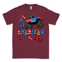 Burgundy all american boy  monsterr truck Classic Tee - AdoDesignShop