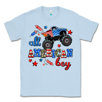 Dusty Blue all american boy  monsterr truck Classic Tee - AdoDesignShop
