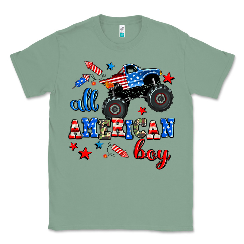All American Boy  Monsterr Truck Classic Tee by AdoDesignShop | Teevron